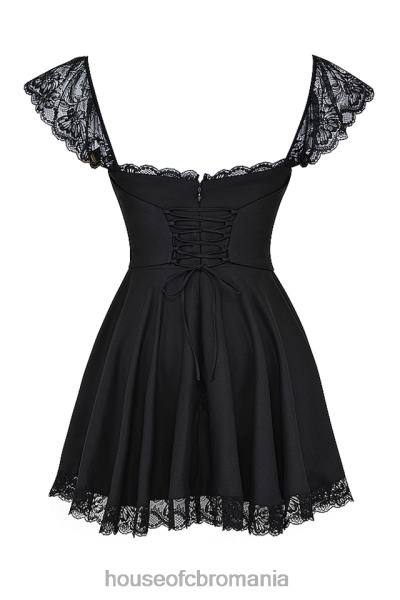 îmbrăcăminte House of CB rochie mini cu linie a neagra kaia X4F68287