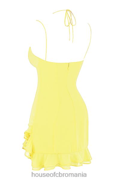 îmbrăcăminte House of CB rochie mini cu volane rossella buttercup X4F68424