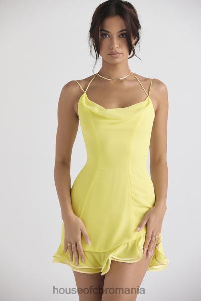 îmbrăcăminte House of CB rochie mini cu volane rossella buttercup X4F68424