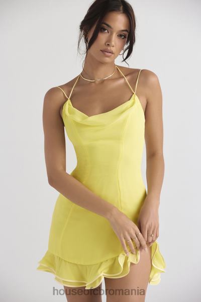 îmbrăcăminte House of CB rochie mini cu volane rossella buttercup X4F68424