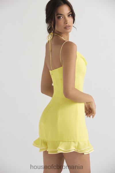 îmbrăcăminte House of CB rochie mini cu volane rossella buttercup X4F68424