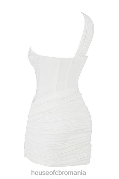 îmbrăcăminte House of CB rochie mini decupata alb clementina X4F68576