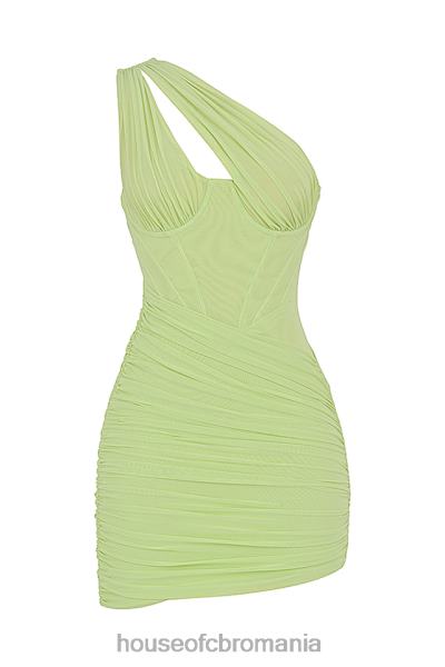 îmbrăcăminte House of CB rochie mini decupata lime clementina X4F68547