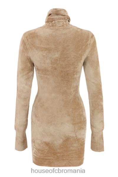îmbrăcăminte House of CB rochie mini din chenille taya fawn X4F68316