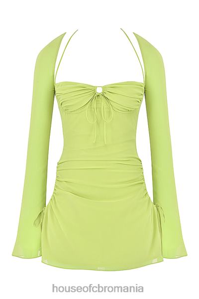 îmbrăcăminte House of CB rochie mini din chiffon lime baby X4F68413