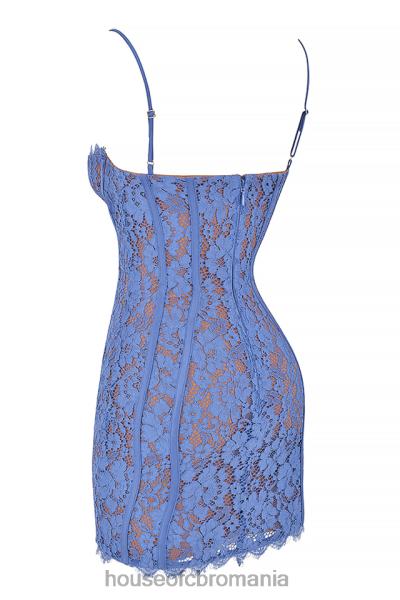 îmbrăcăminte House of CB rochie mini din dantela lala lavanda X4F68468