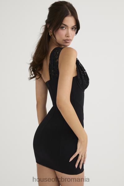 îmbrăcăminte House of CB rochie mini din dantela neagra lily X4F68463