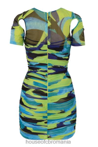 îmbrăcăminte House of CB rochie mini din plasă cu volan multicolor letitia X4F68603
