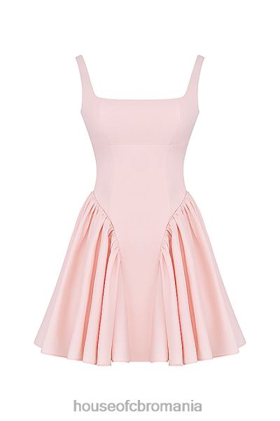 îmbrăcăminte House of CB rochie mini florianne moale peach bow X4F68178