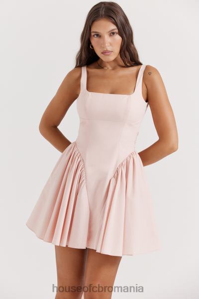 îmbrăcăminte House of CB rochie mini florianne moale peach bow X4F68178