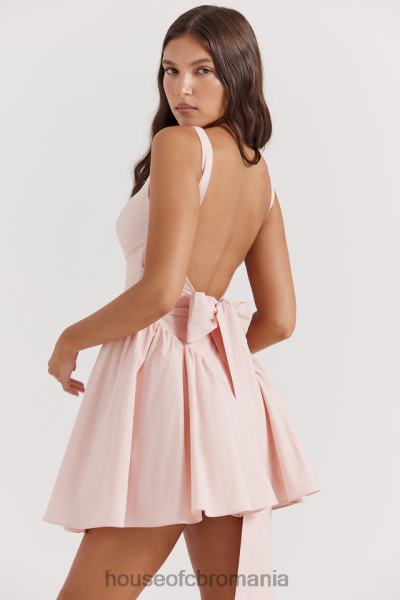 îmbrăcăminte House of CB rochie mini florianne moale peach bow X4F68178