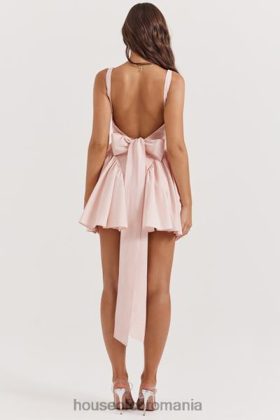 îmbrăcăminte House of CB rochie mini florianne moale peach bow X4F68178