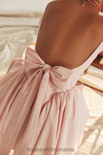 îmbrăcăminte House of CB rochie mini florianne moale peach bow X4F68178
