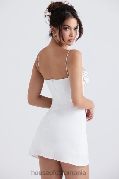 îmbrăcăminte House of CB rochie mini grace ivory cristalizat X4F68337