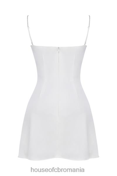 îmbrăcăminte House of CB rochie mini grace ivory cristalizat X4F68337