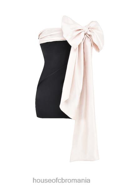 îmbrăcăminte House of CB rochie mini jana negru & ivoire X4F68347