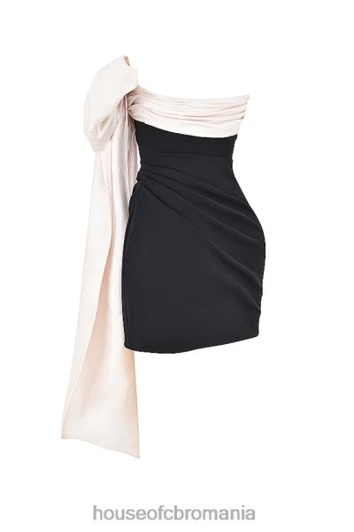 îmbrăcăminte House of CB rochie mini jana negru & ivoire X4F68347