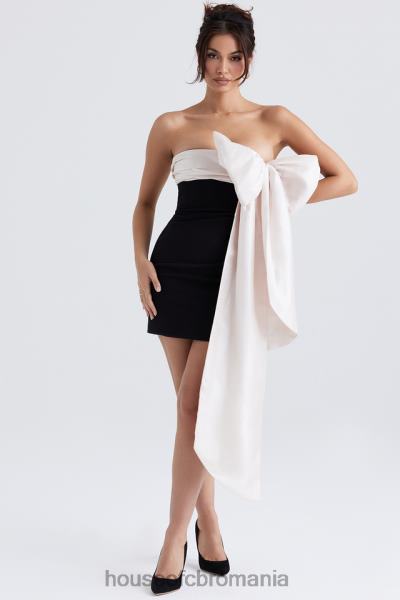 îmbrăcăminte House of CB rochie mini jana negru & ivoire X4F68347