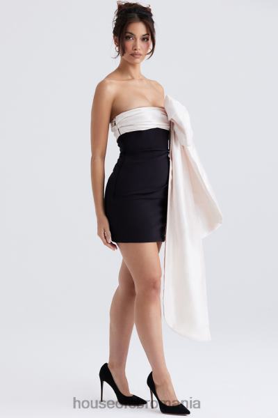 îmbrăcăminte House of CB rochie mini jana negru & ivoire X4F68347