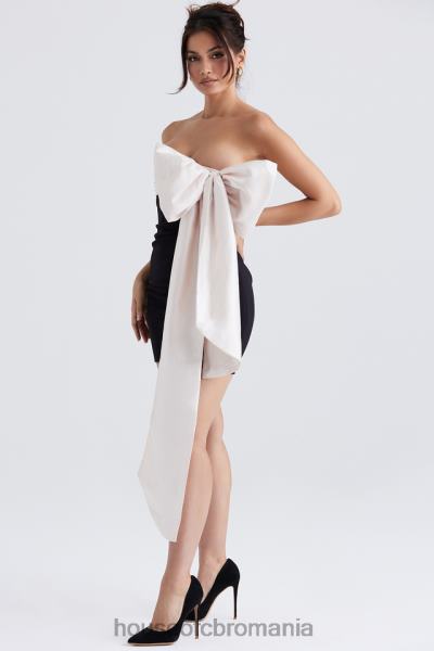 îmbrăcăminte House of CB rochie mini jana negru & ivoire X4F68347