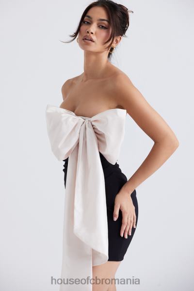 îmbrăcăminte House of CB rochie mini jana negru & ivoire X4F68347