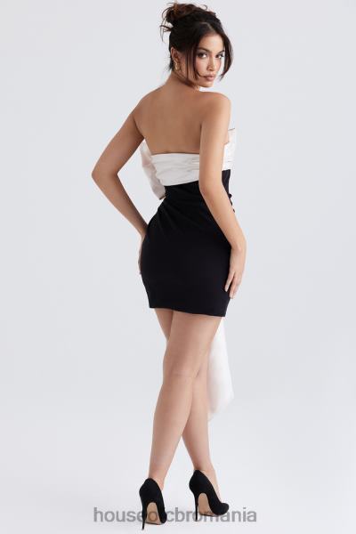 îmbrăcăminte House of CB rochie mini jana negru & ivoire X4F68347