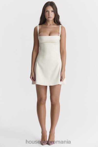 îmbrăcăminte House of CB rochie mini kara vintage crem X4F68285