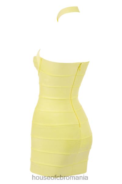 îmbrăcăminte House of CB rochie mini-maliha buttercup bandage halter X4F68402