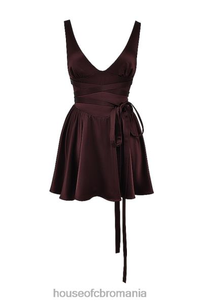 îmbrăcăminte House of CB rochie mini maro bogat shiema X4F68143