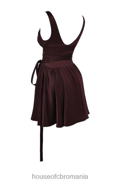 îmbrăcăminte House of CB rochie mini maro bogat shiema X4F68143