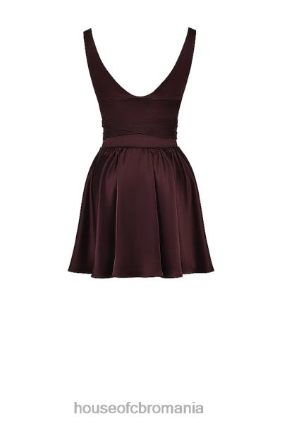 îmbrăcăminte House of CB rochie mini maro bogat shiema X4F68143