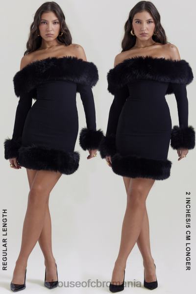 îmbrăcăminte House of CB rochie mini neagra keilani X4F68128