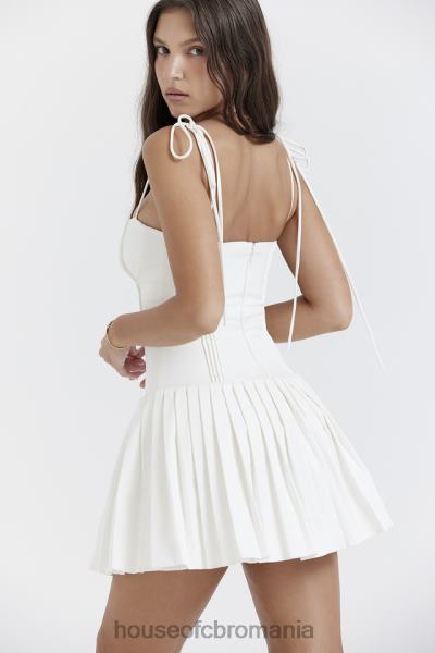 îmbrăcăminte House of CB rochie mini plisată marcy white X4F68206