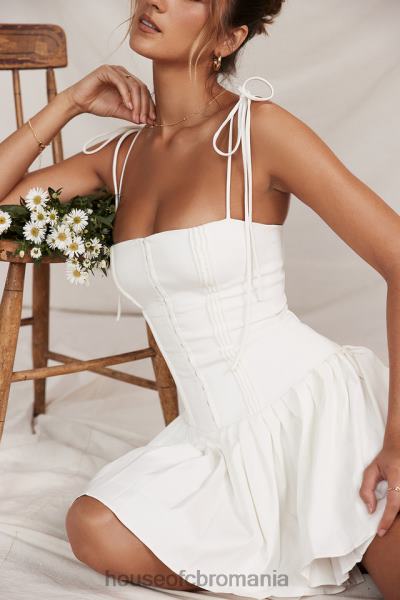 îmbrăcăminte House of CB rochie mini plisată marcy white X4F68206