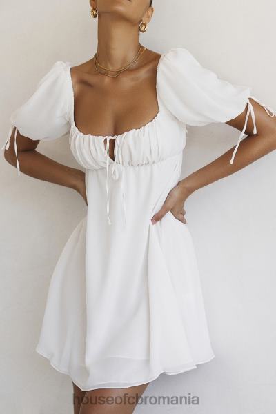 îmbrăcăminte House of CB rochie mini prințesă ivory georgette X4F68430