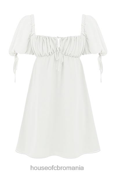 îmbrăcăminte House of CB rochie mini prințesă ivory georgette X4F68430