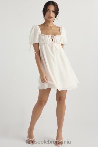 îmbrăcăminte House of CB rochie mini prințesă ivory georgette X4F68430