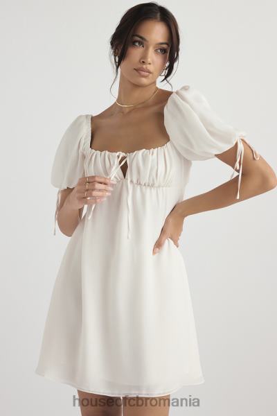 îmbrăcăminte House of CB rochie mini prințesă ivory georgette X4F68430