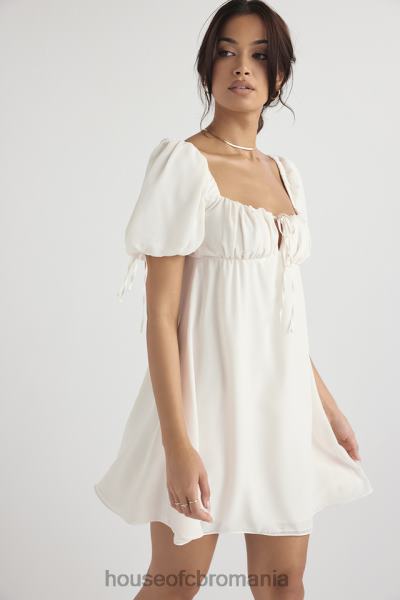 îmbrăcăminte House of CB rochie mini prințesă ivory georgette X4F68430