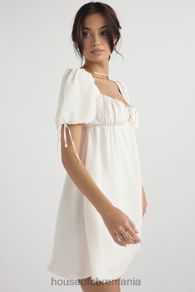 îmbrăcăminte House of CB rochie mini prințesă ivory georgette X4F68430