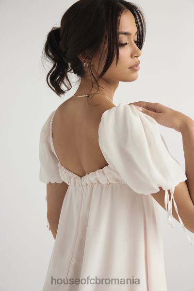 îmbrăcăminte House of CB rochie mini prințesă ivory georgette X4F68430