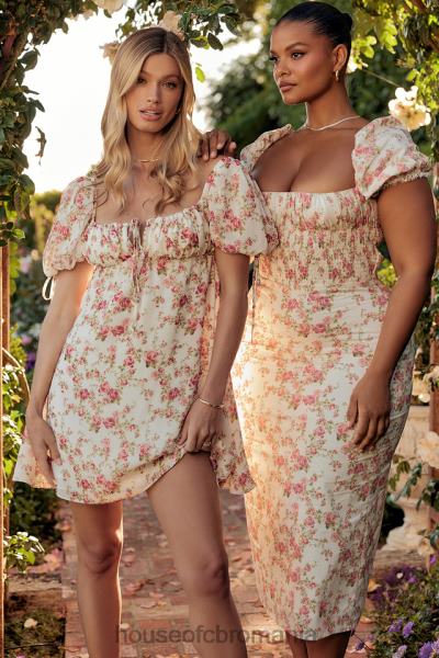 îmbrăcăminte House of CB rochie mini print print rose X4F68435