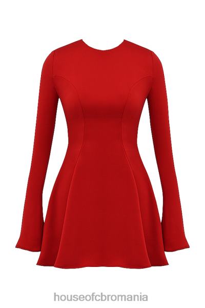 îmbrăcăminte House of CB rochie mini sacha rosu satin X4F68352