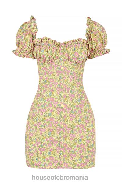îmbrăcăminte House of CB rochie mini tanaya vintage cu mâneci bufante florale X4F68538