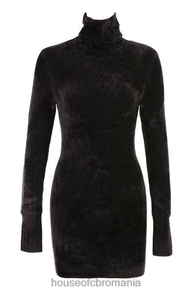 îmbrăcăminte House of CB rochie mini taya chenille cărbune X4F68314