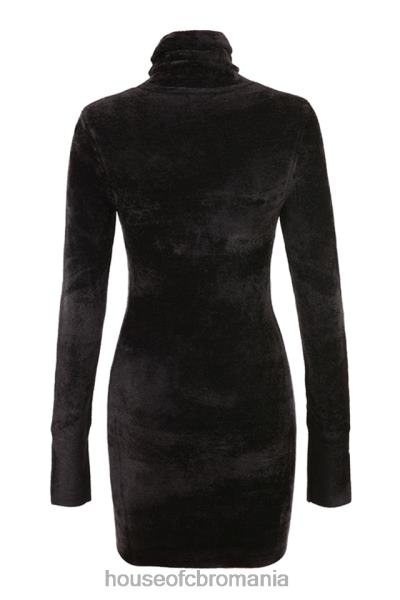 îmbrăcăminte House of CB rochie mini taya chenille cărbune X4F68314