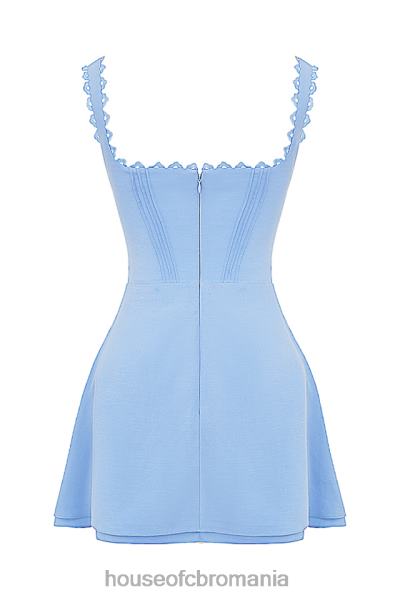 îmbrăcăminte House of CB rochie mini-tilly blue tuck pin X4F68215