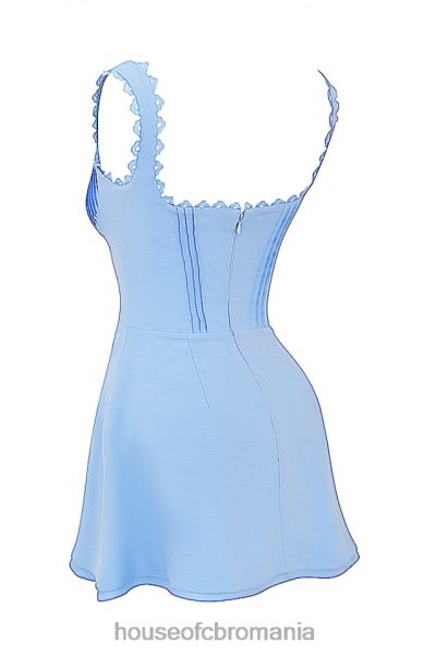 îmbrăcăminte House of CB rochie mini-tilly blue tuck pin X4F68215