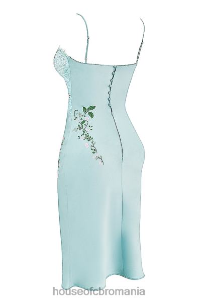 îmbrăcăminte House of CB rochie slip cu brodată jad ușor fallon X4F68240