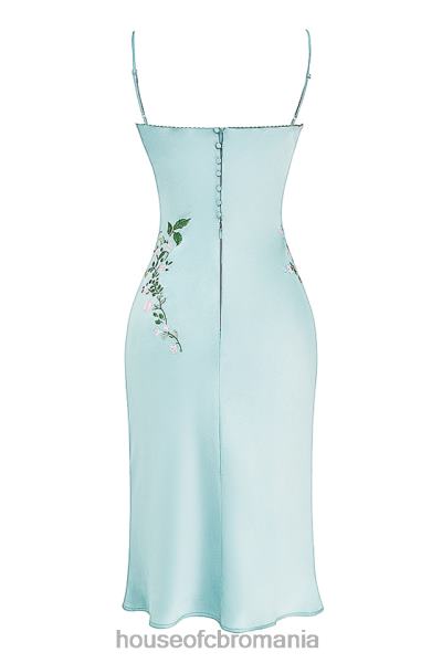 îmbrăcăminte House of CB rochie slip cu brodată jad ușor fallon X4F68240